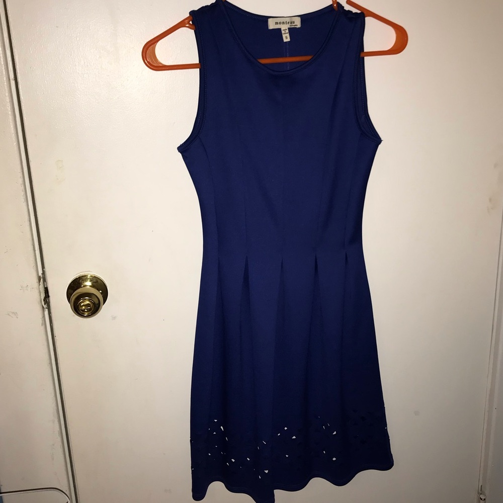 Monteau blue dress